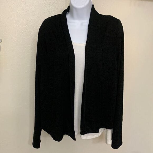 GAP, CARDIGAN WRAP, large, poly/rayon/spandex blend, great condition, black - Picture 1 of 9